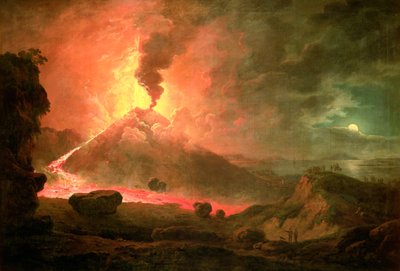 La erupción del Vesubio de Abraham Pether